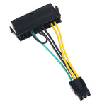 24Pin to 6Pin Power Supply Cable Cord 24p to 6p 18AWG Wire for Lenovo for DELL for Acer 3050 6 PIN Motherboard Adapter Cable