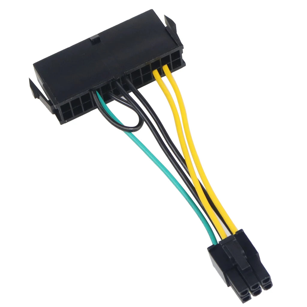 24Pin to 6Pin Power Supply Cable Cord 24p to 6p 18AWG Wire for Lenovo for DELL for Acer 3050 6 PIN Motherboard Adapter Cable
