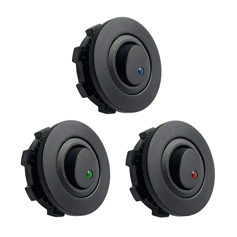 ON/OFF Round Rocker Toggle LED Switch 3 Pin 12V 20A Car Dashboard Dash Boat Truck Push Button Switchs