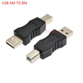 1/2/5PCS USB2.0 A Male & A Female to B Female Printer Print Converter Adapter Connector USB 2.0 Port Retail wholesale USB 2.0