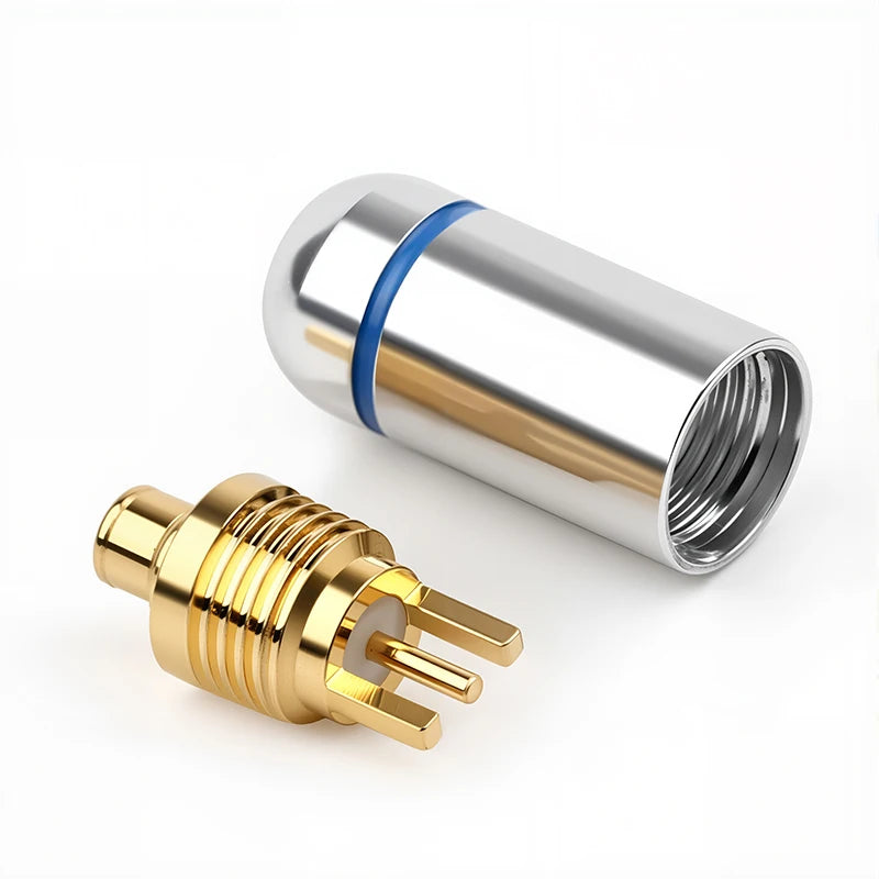 MMCX Male Plug Earphone Headphone Jack MMCX Connector for UE900 SE535 SE215 W10 W20 W30 DIY Accessories Black/Silvery
