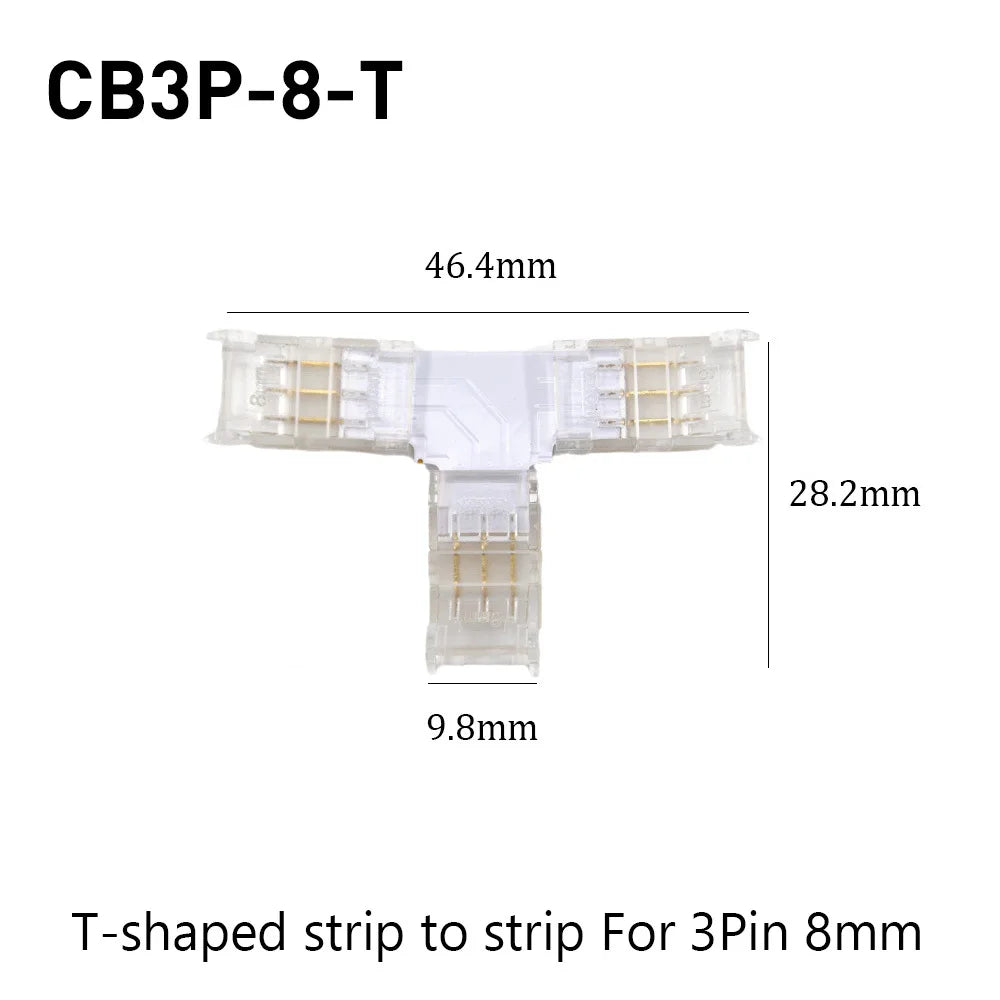 SMD Crystal Joint 2 3 4 5Pin LED Wire Connectors Solderless For 5mm 8mm 10mm Quick Terminal Block Strip Light Wire Connection