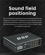 MEKEDE&NAVIFLY 4*50W Car DSP Amplifier Intelligent Car Audio System Universal Car Radio Digital Audio Processor Stereo Amplifier