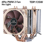 XUANFENG Air-cooled CPU Cooler 90mm Fan Twin Towers 4/6 Heat Pipe 4pin/PWM Compatible LGA2011 115x 1200 1700 X79 X99 AMD AM3 AM4