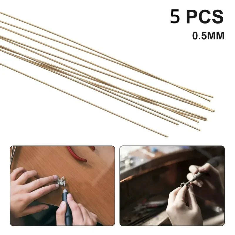 Silver Solder Wire Low Temperature Easy-Flow Low Melting Point Solder Rods (0.5/0.7/1.0/1.5mm Diameter) for Jewelry Welding