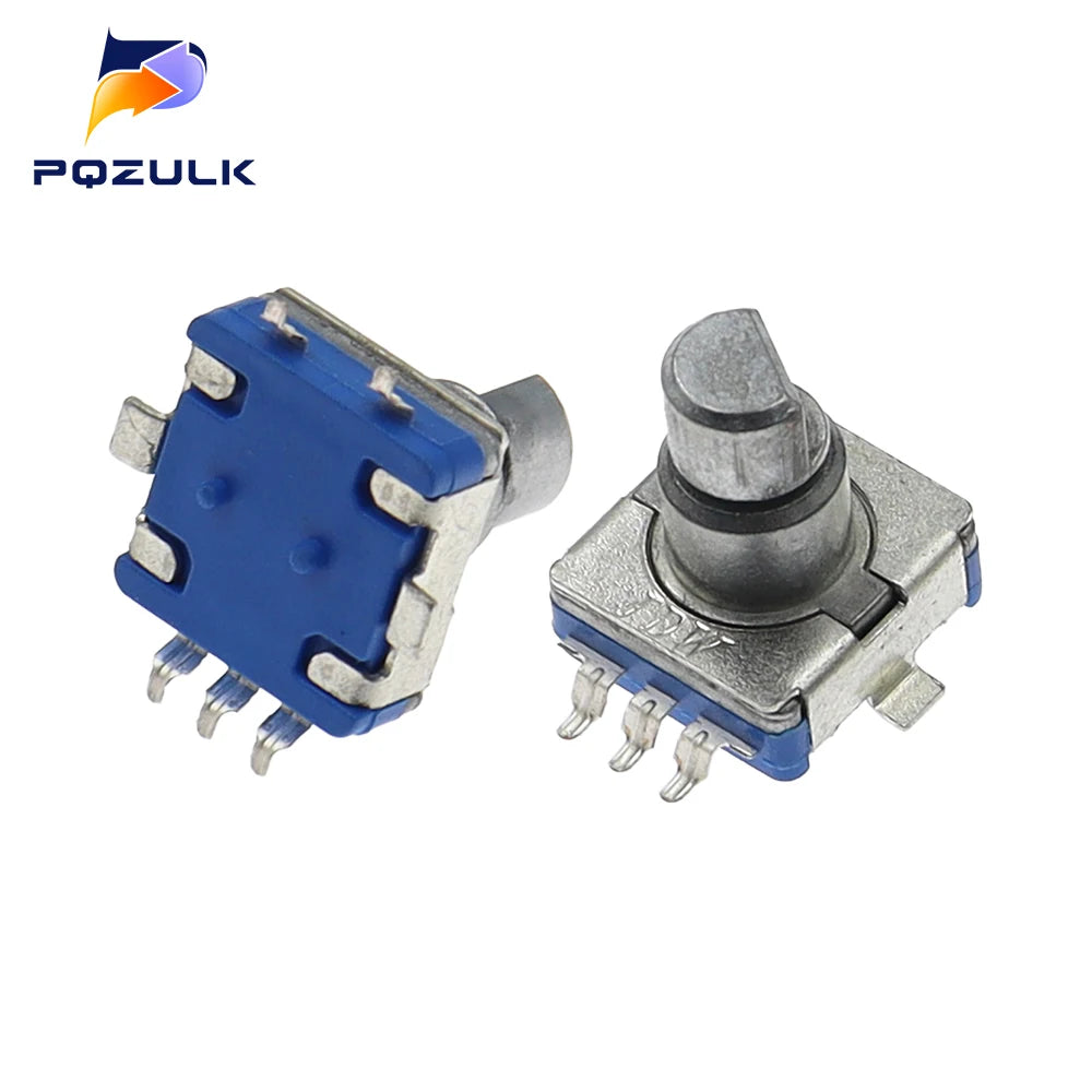 5PCS EC11 Rotary Encoder Code Switch With Push Button30 Position 360 Degree Infinite Rotation SMD 5Pin Plum Shaft