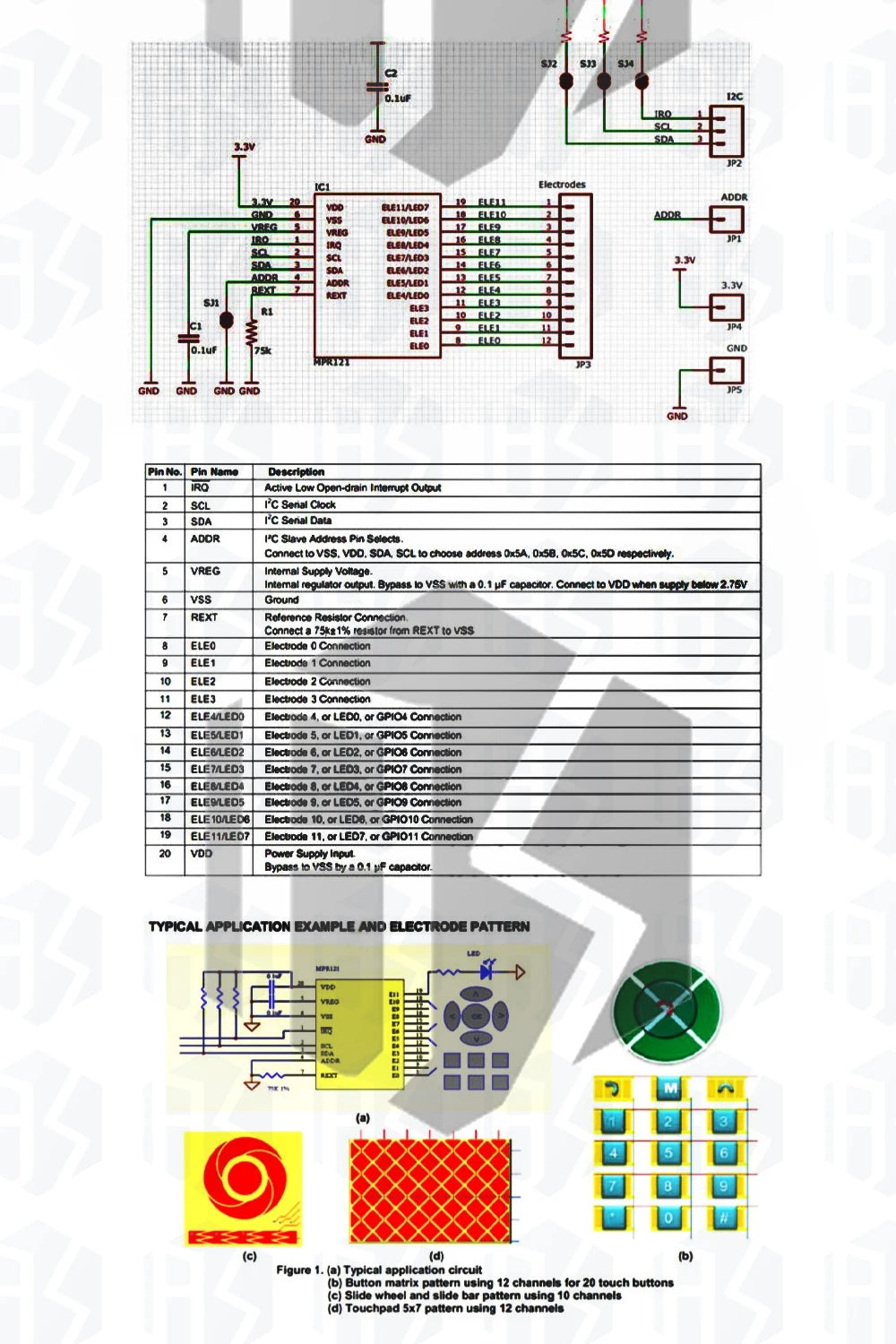 BS MPR121 Breakout V12 Capacitive Touch Sensor Controller Module-I2C Keyboard for Arduino Development Boards