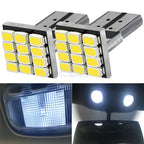 10PCS T10 W5W 12SMD 1206 Car Wedge White LED DC 12V Canbus No Error Decoder External Lights License Plate Lamp Corner Backup Led