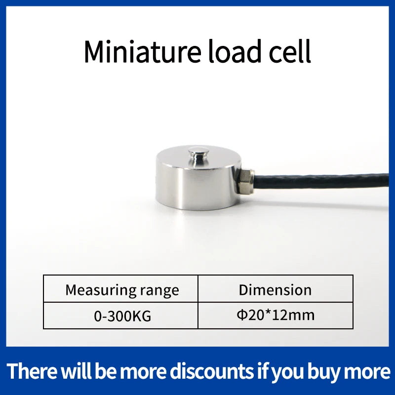 5kg 10kg 20kg 100kg 200kg 500kgminiature Compression Load Cell Diameter 8/10/13/20mm Mini Pressure Push Pull Force Button Sensor
