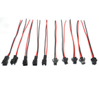 30/50/100pairs 2pin 3pin 4pin 5pin 6pin 15cm JST SM Connector Quick Male/Female Extension Cable For Lamp Driver CCTV Led Strip