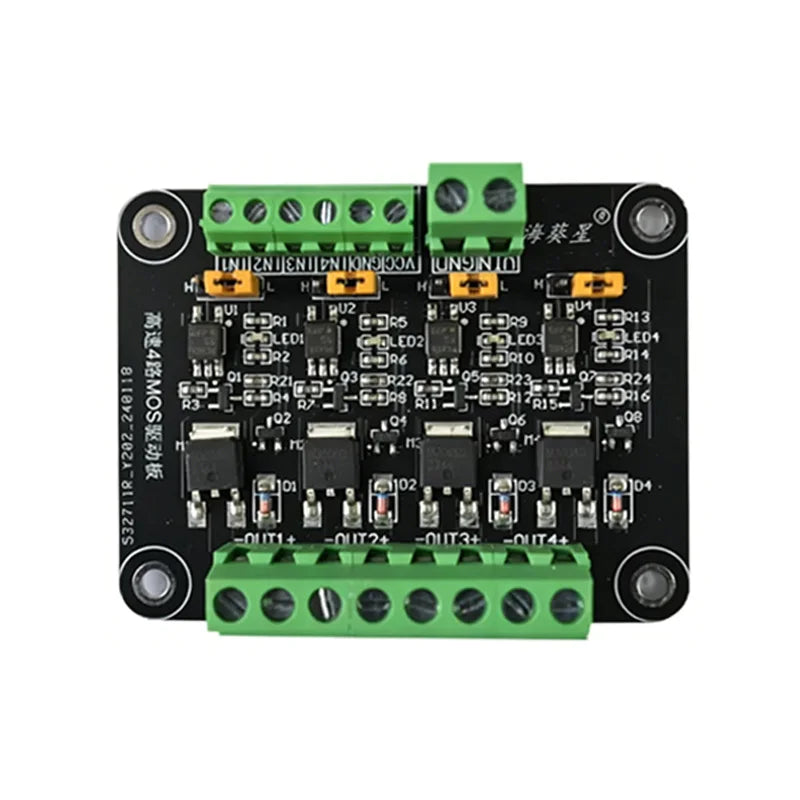 High-Speed 4-Channel N-Channel MOSFET Module Optocoupler Isolated Signal Amplification Control Board for PLC  Microcontrollers