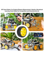 DC Gearbox Motor TT Motor 200RPM Tire Wheel DC 3-6V 1:48 Male Connector with 1Pc L298N Motor Drive Controller Board for Arduino