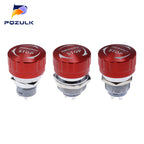 16/19/22mm Metal Aluminum Emergency Stop Switch Push Button Switch Latching NO NC 1NO 1NC Pin Terminal Red Mushroom Stop Button