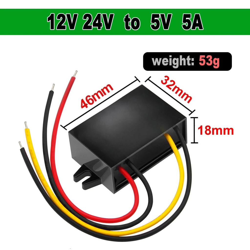 12v 24v to 5v DC-DC Step Down Converter 8-40V Buck 5V Voltage 1A 2A 3A 4A 5A 8A 10A Module Power Supply Adapter for Car LED CE