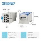 UKK Distribution Box One In Several Out Power Electrical Connector Junction Din Rail Terminal Block UKK80A/125A/160A/250A/400A