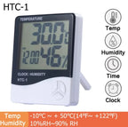 Indoor LCD Digital Thermometer Hygrometer - Electronic Temperature & Humidity Meter Sensor Gauge Weather Station for Home