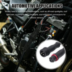 M12 IP67 Waterproof Connector Cable 2/3/4 Pin Male Female Plug with PVC Wire for Car LED Light Motorcycle Modification Accessory