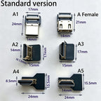 1PCS Ribbon FPV HDMI-Compatible Connector Flexible Flat Cable Raspberry Pi 4 Micro HDMI to HDMI/Mini HDMI Female 90 Degree FFC