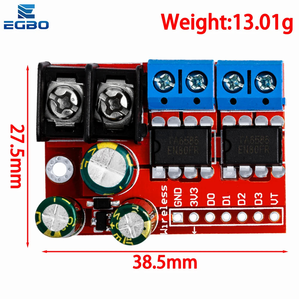 1~10PCS H Bridge Remote Control 5A 3V-14V Dual DC Motor Drive Module Voltage Reverse PWM Speed Regulation Double Super L298N 5AD