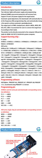 official USBASP USBISP AVR Programmer USB ISP USB ASP ATMEGA8 ATMEGA128 Support Win7 64
