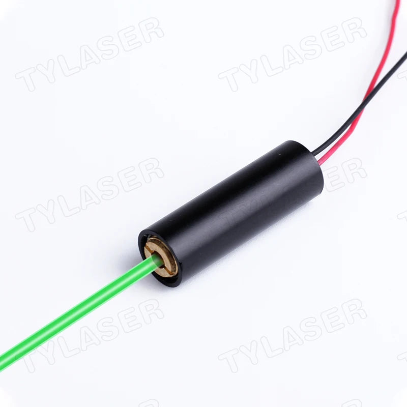 D10X30mm Adjustable Focus 520nm Green 1mW  5mW 10mW 30mW 50mW Dot Laser Diode Module Industrial Grade ACC Driver TYLASERS