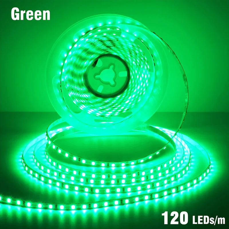 5mm 8mm LED Strip 2835 DC24V 12V 120LEDs/m Home Lamp Strips Red Ice Blue Yellow Orange Pink Flexible And Cuttable Soft Lamp Bar