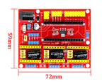 CNC Shield V4 Engraving machine 3D Printer + Nano 3.0 with USB cable+3pcs A4988 / DRV8825 Reprap Stepper Drivers Set For Arduino