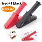 10A 20A 30A 50A Alligator Clip Crocodile Adapter 2mm 4mm Banana Plug Probe Clip for Multimeter Pen Test lead Cable Insulated E2