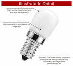 2pcs/lot 3W E14 LED Fridge Light Bulb Refrigerator Corn bulb AC 220V LED Lamp White/Warm white SMD2835 Replace Halogen Light