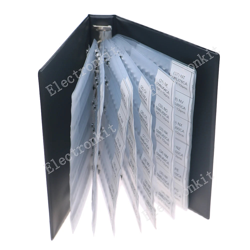 564Pcs 47Value one/Two Way TVS Diode Assorted kit SMBJ5.0A - SMBJ188A mix Sample Book