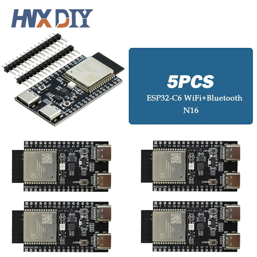 1-10pcs 32-C6 WiFi+Bluetooth Internet Of Things Dual Type-C Development Board 32 Core Board 32-C6-DevKit C For Arduino