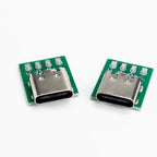 TYPE-C USB 3.1 Type-C Connector Test PCB Board Plate Adapter Socket For Data Line Wire Cable Transfer