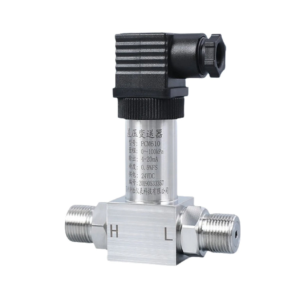 HTP‑610 Compact Differential Pressure Transmitter Diffused Silicon Sensor RS485/Analog Output ‑10kPa‑100MPa G1/4 G1/2