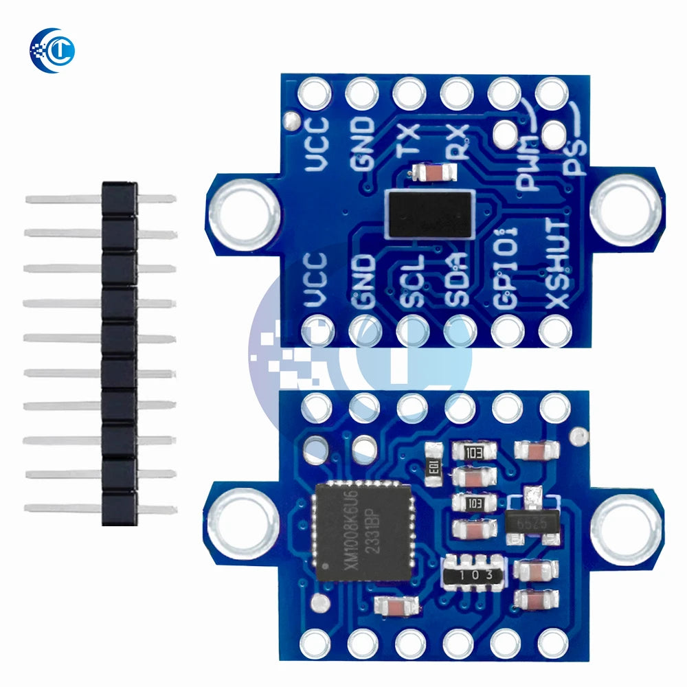 GY-53 VL53L0X High Precision ToF Laser Distance Sensor, 3V-5V Wide Voltage Module Compatible with for Arduino Projects