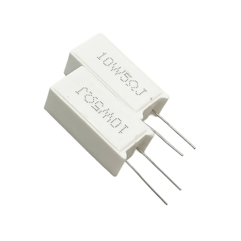 2Pcs/5Pcs 10W 20W 5% Vertical Cement Resistance Power Resistance 0.01R ~ 300K 1R 2R 10R 20R 22R 30R 47R 51R 100R 68Ohm 100K 300K