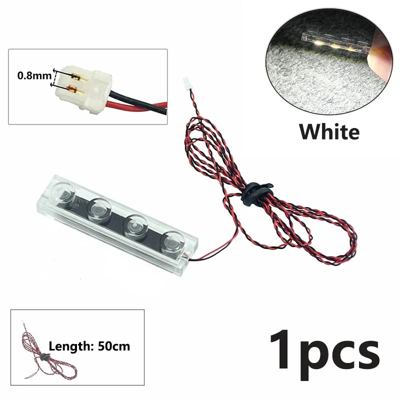 DIY 0.8mm Pin 1x1 1x2 1x4 Length 50cm SMD LED 2835  Remote Control Building Block Flash Lamp City Street Light Bricks