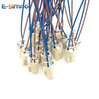 4pcs G9 Light Socket Halogen CFL LED Lamp Bulb Base Holder Fixture with 10CM wire CE VDE