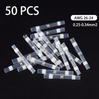 50/100/200Pcs Waterproof Solder Seal Heat Connector Shrink Butt Connectors Lug Terminals Electrical Wire Car Insulated Terminal