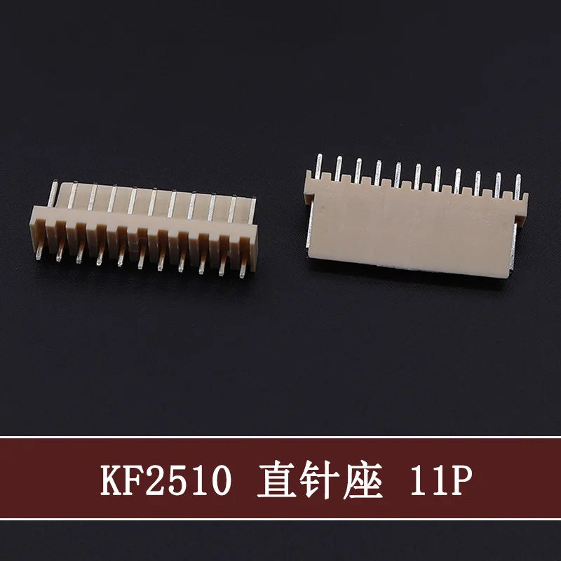 50Pcs KF-2510 2.54mm Pitch Male Plug 2P/3P/4P/5P/6/7/8/9/10/11/12p Pin Header PCB Connector Straight Pin Header KF2510 Connector