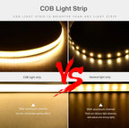 Super Thin 5mm COB LED Strip 1m 2m 3m 4m 5m High Density Flexible Neon LED Tape Ribbon For Home Room Decor TV Backlight Lighting