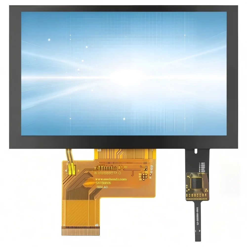5 Inch TFT LCD Display Module 800*480 RGB IPS 40Pin 3.3V ILITTEK Driver 500 Illumination Capacitive Resistance Touch Screen