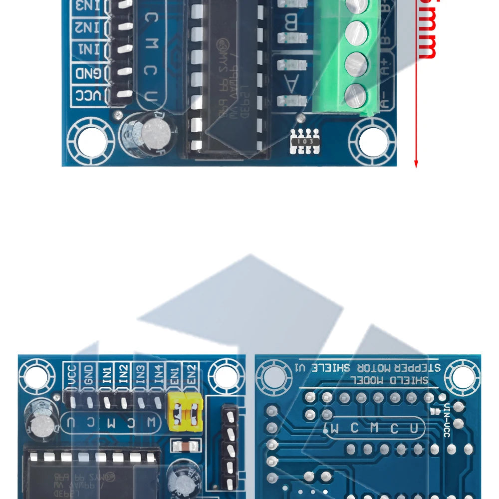 Mini 4-Channel Motor Driver Shield (L293D Module): High-Voltage Current Expansion for Arduino UNO/MEGA 2560