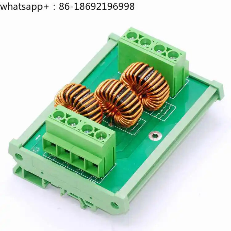 380V Three-phase Asynchronous Motor Anti-interference PLC Guide Rail Installation AC Power Filter EMI Bracket