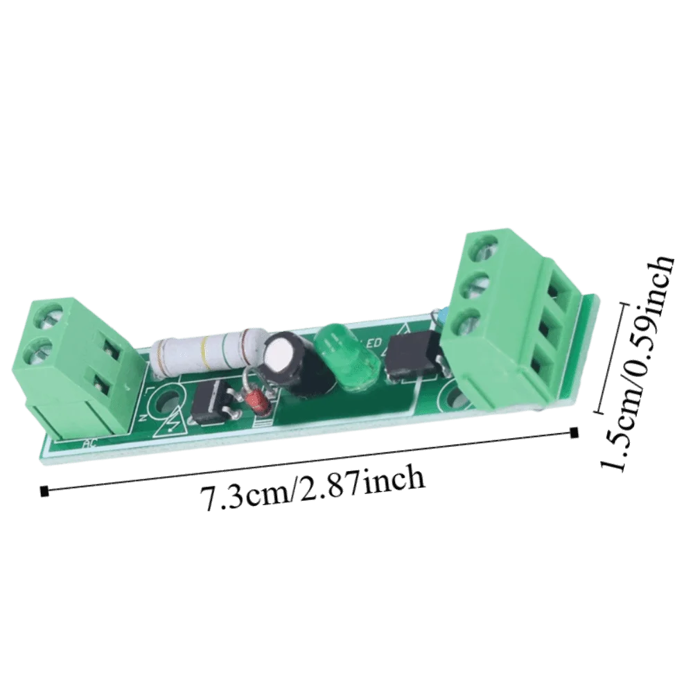 3PCS 1 Channel Opto Isolator Module AC 220V PLC Optocoupler Isolation Module 73*15mm 3‑5V Electronic Components