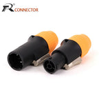 10pcs New 3Pins Waterproof Locking Male Cable Plug Female Chassis NAC3MPX or NAC3MX-W + NAC3FPX + Powercon Connector NAC3FX-W