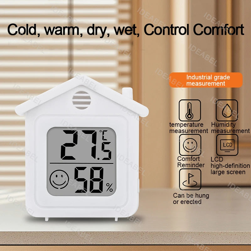 Electronic Temperature Humidity Meter Sensor Gauge Weather Station For Home ﻿LCD Digital Thermometer Hygrometer Indoor Room