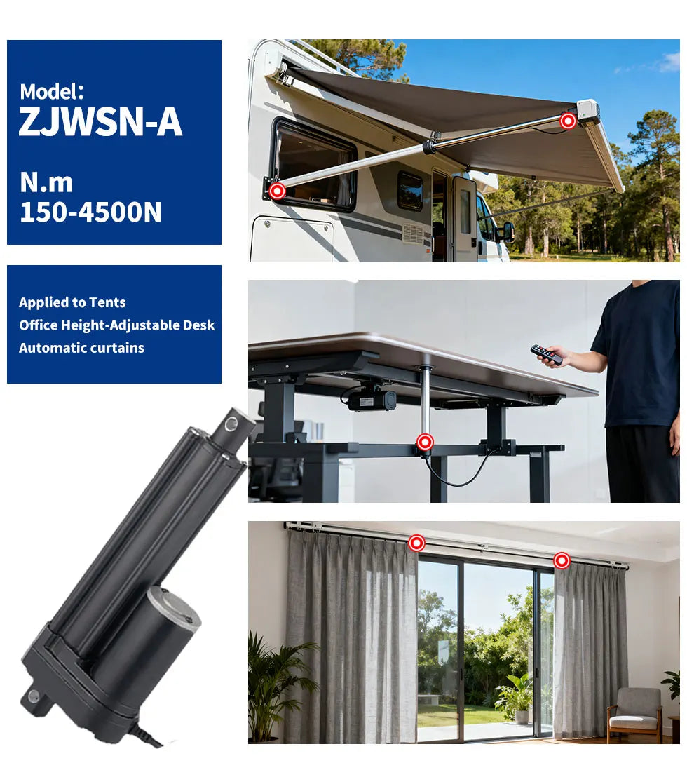 SMSAN 12V Linear Actuator 4500N 450mm Stroke Linear Drive Electric Motor For automated customization