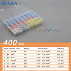 50-500Pcs Waterproof Heat Shrink Tube Solder Insulated Butt Splice Connectors Set for Electrical Wire Terminals - Electric Splic