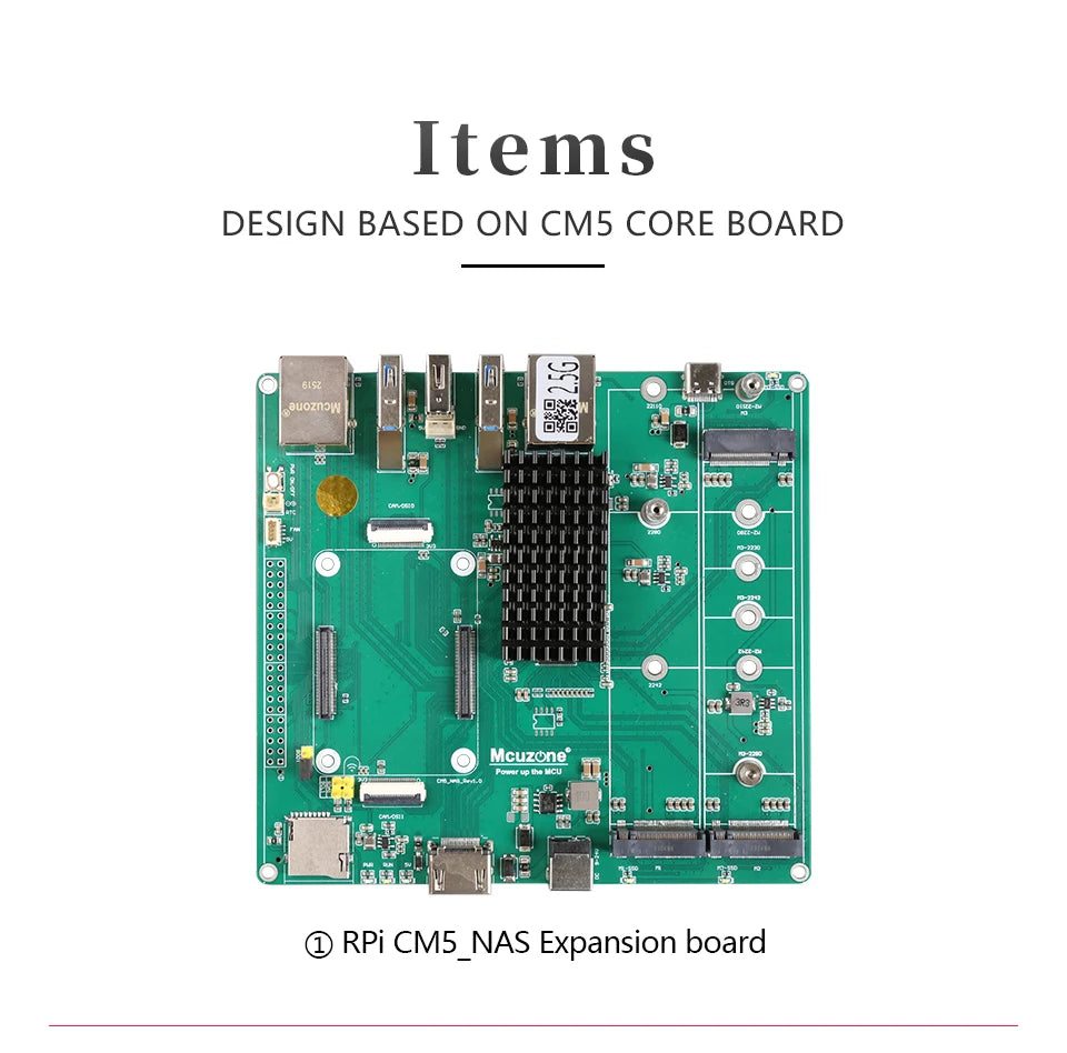 Raspberry Pi CM5_NAS_M.2 board,3* NVME ssd, M.2 support 22110 2280 2242,2.5Gbps ETH and GIGA ethernet, OpenMediaVault,4*PCIE