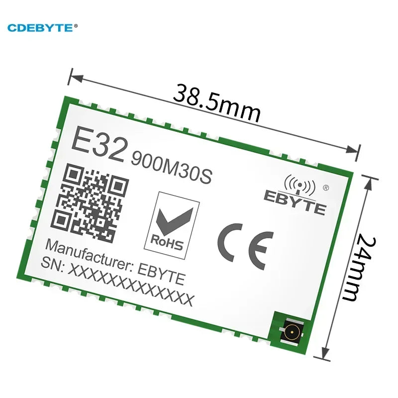 SX1276 Lora Wireless Module 868/915MHz 10KM Long Distance E32-900M30S SPI Low Power Consumption SPI LoRa Spread Spectrum Module